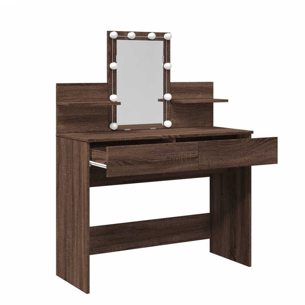 Dressing Table With Led 100X40X130 Cm